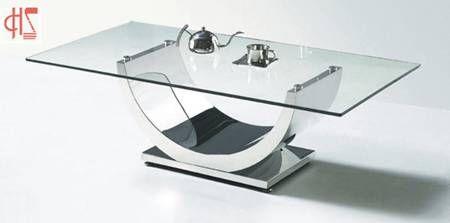 不锈钢玻璃茶几